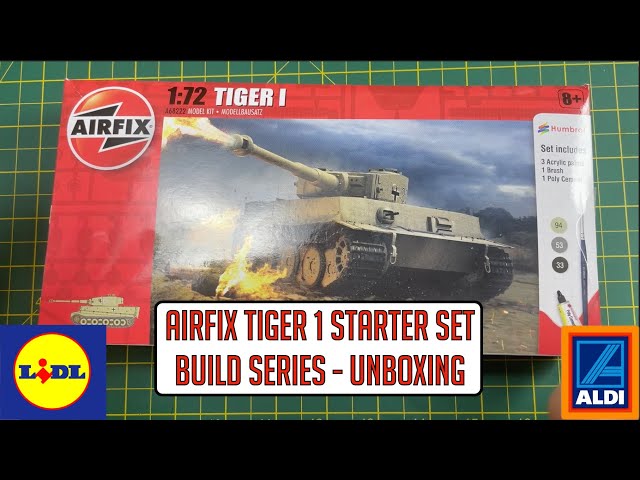 Airfix Tiger 1 Unboxing the Kit - Aldi Lidl Starter Set - Build Series Part 1