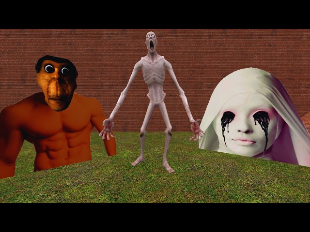 STRONGOBUNGA vs SCP-096 & WHITENUN!  | INSANE NEXTBOT CHASE in Garry’s Mod! (Garry’s Mod)