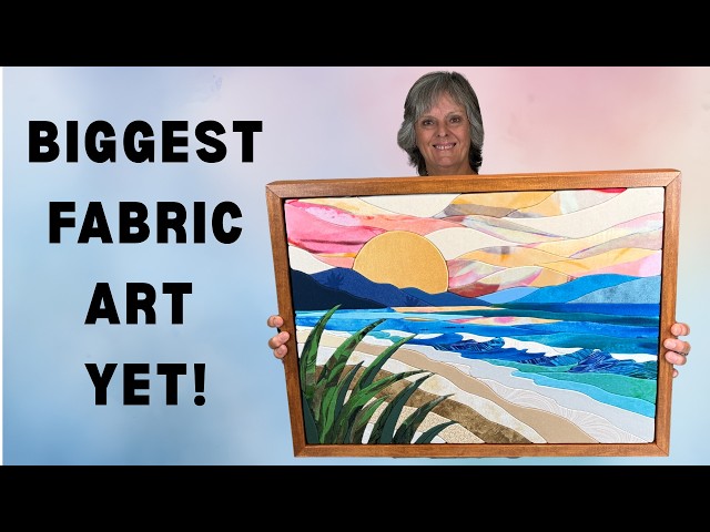 Turn Fabric Scraps into Stunning Ocean Landscape, Complete Kinusaiga Tutorial