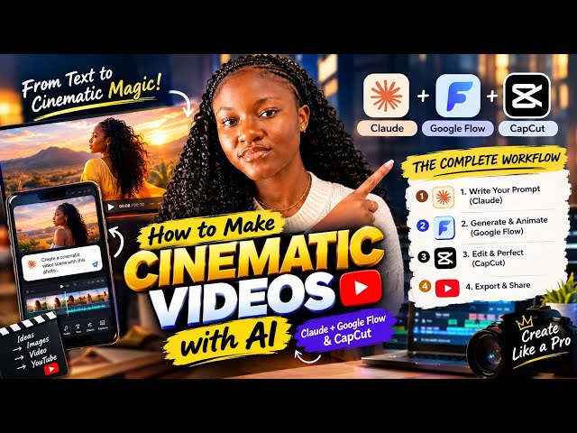 How I Make 1 to 30mins long Cinematic AI movies with free tools  Claude+Google Flow #AIVideoTutorial