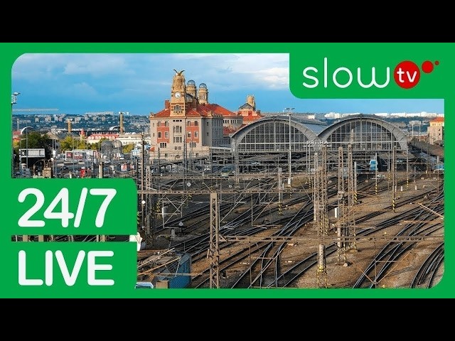 🟢 Premium 4K Livestream: Trainspotting on Prague Main Station | 24/7 LIVE