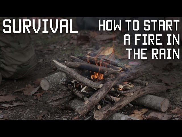 How to start a fire in the rain | Survival Training | Tactical Rifleman