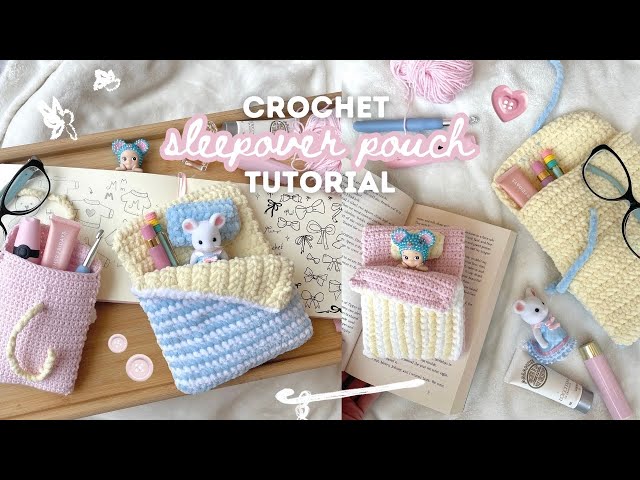 how to crochet the blanket pouch (ANY size!) | beginner-friendly tutorial