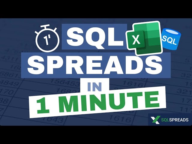 SQL Spreads in 1 Minute