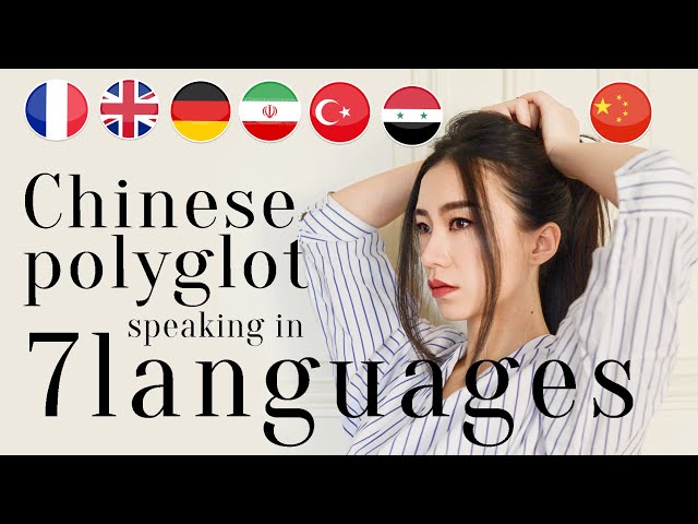 Chinese polyglot speaking in 7 languages (subtitles)