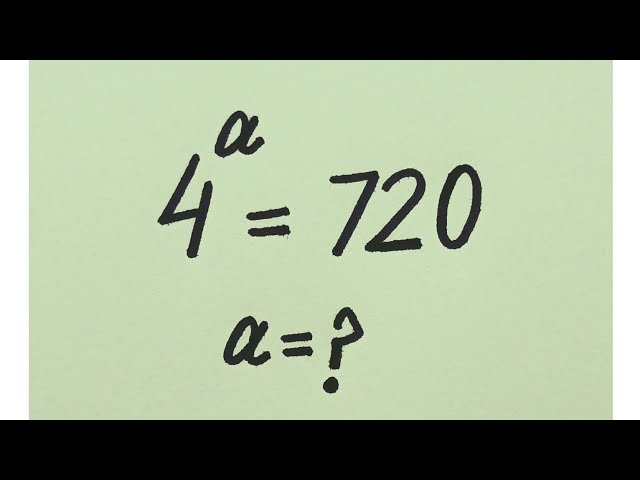 Solve for 'a' in this nice Algebra equation | Math olympiad mathematics 