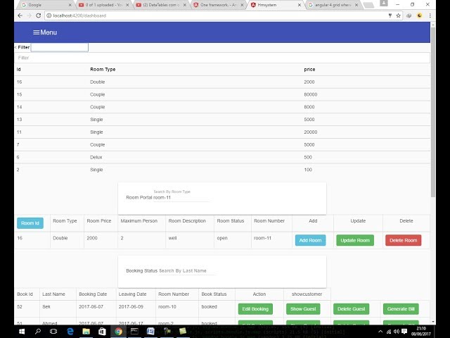Angular 4 DataTable Filter