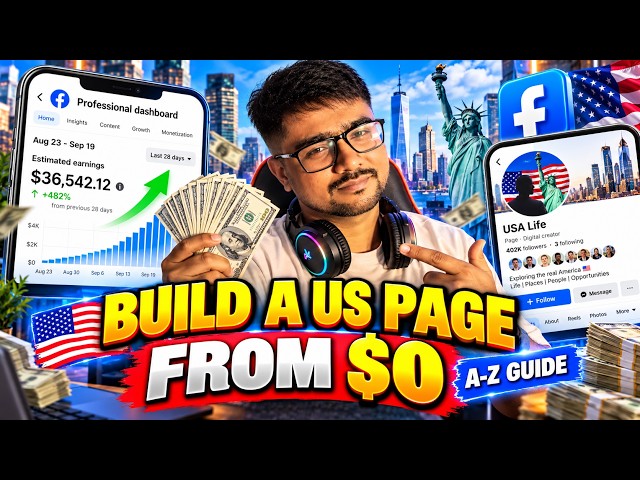 USA Facebook Page Complete Course 2027 | A to Z Setup + AI Automation & Content Creation 🇺🇸🤖