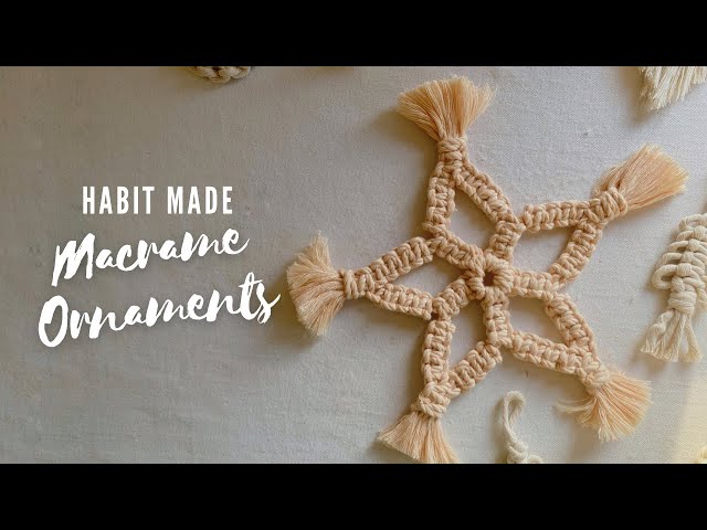 Simple DIY Ornaments | Easy Macrame Star | Ringless Star | Macrame for Beginners