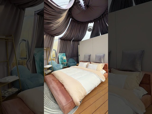 A tour of our stunning D5.3M glamping dome tent!