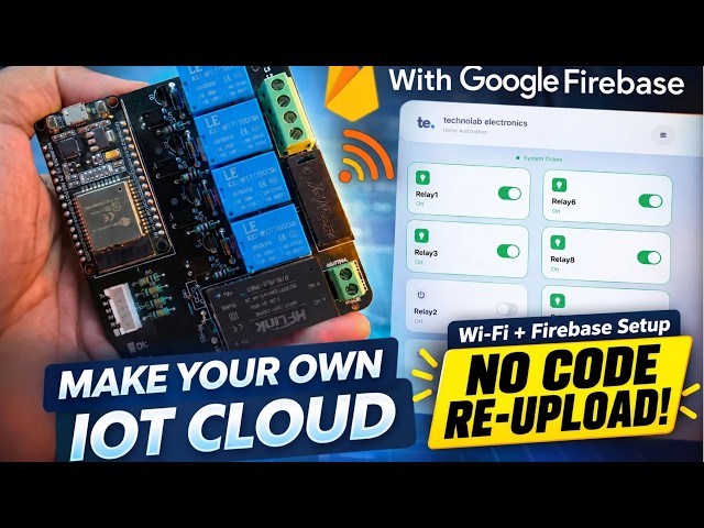 Build Your Own IoT Cloud | Change WiFi & Firebase Credentials Without Re-uploading Code! | JLCPCB