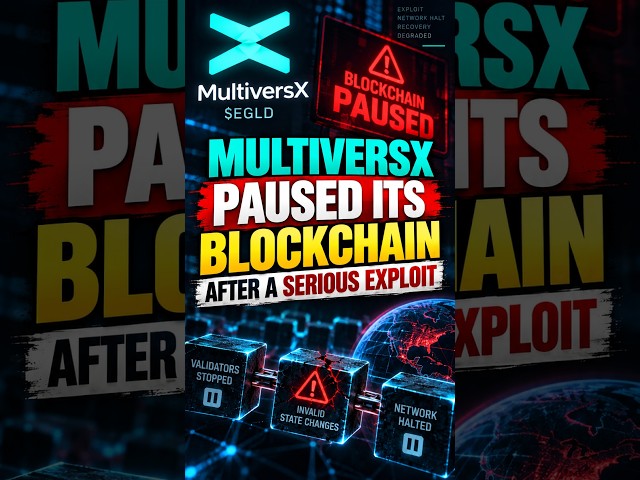 MultiversX EGLD Exploit Network Pause YouTube Short