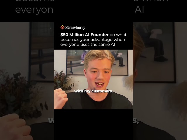 $50 Million AI Founder on what becomes your advantage when everyone uses the same AI