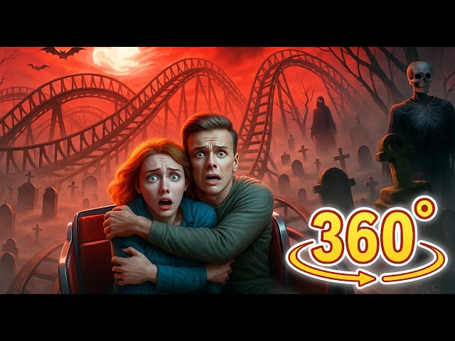 360° Horror Rollercoaster Ride | Terrifying Halloween VR Experience! Can You Survive the Monsters