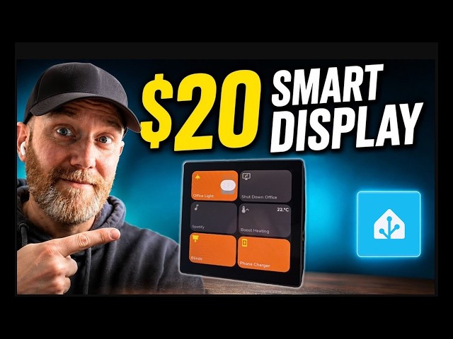 DIY $20 Home Assistant Office Panel Using ESP32 S3 Display