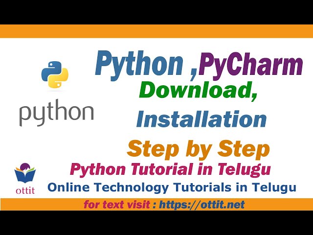How to download  Install Python 3.8.5 PyCharm 2020 on Windows 10  Python Tutorial in Telugu Part 2