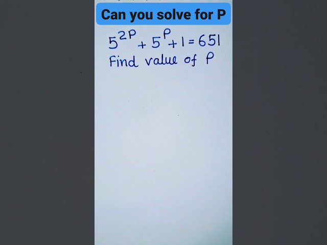 Can You Solve for P? 🧠🔥 | Find the Value of P | Maths Challenge | Class 9–10 | RT Maths Classes