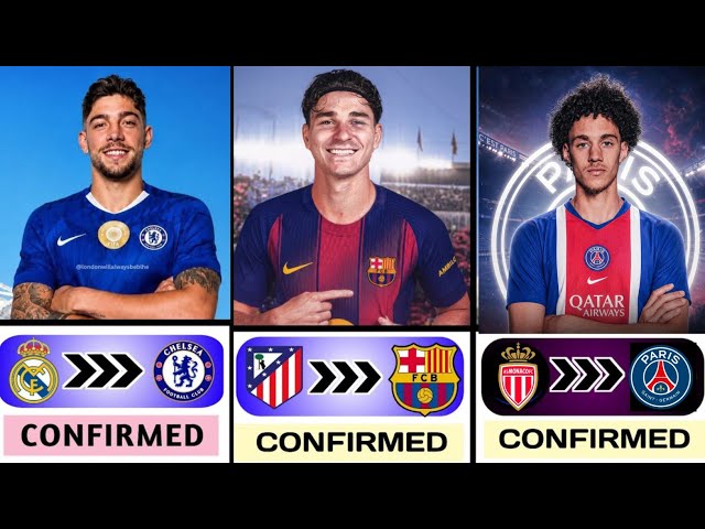 Summer Confirmed Transfer News 2026 ✅ | Akliouche To PSG, Valverde To Chelsea, Alvarez To Barcelona