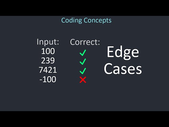 Edge Cases - Coding Concepts