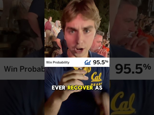 I saw the WORST CHOKE in CFB HISTORY🤯#collegefootball #cfb #calbears #miami #gocanes #accfootball