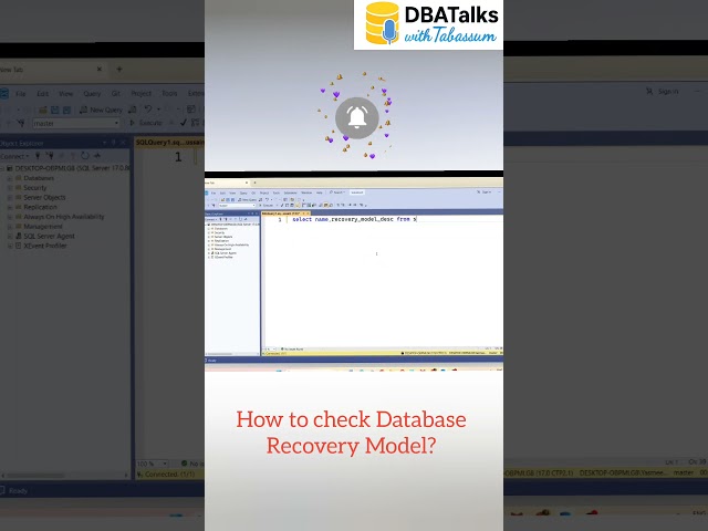 How to check Recovery Model of the Database in SQL SERVER through SSMS ?