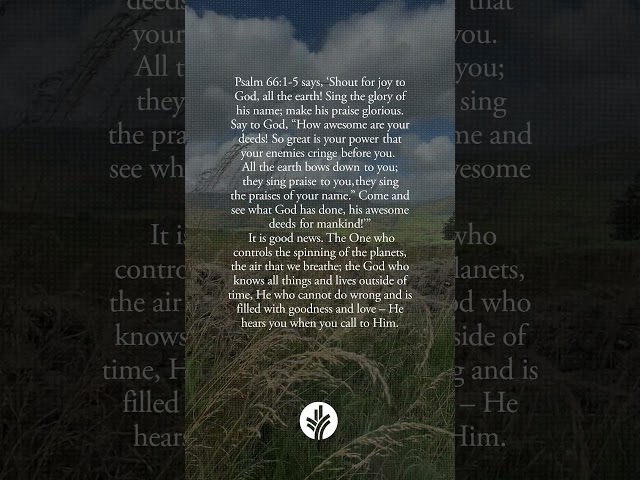 The God of the Universe Hears You