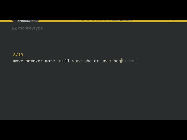 Learning some typing skills