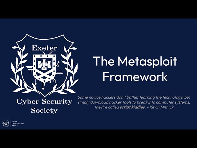 The Metasploit Framework