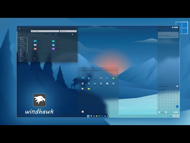 Windows 11 Transparent Look Customization With Windhawk