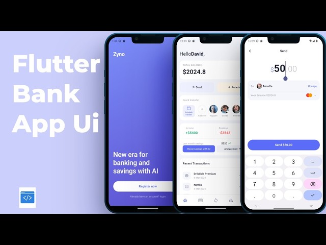 Flutter Banking App UI Speed Code  | Clean Fintech Design (2026)