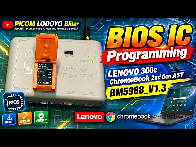 BIOS IC Programming — LENOVO 300e ChromeBook 2nd Gen AST — Customer from Cirebon Regency, West Java