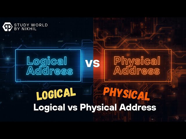 Difference Between Logical Address and Physical Address in Operating System #os #logicaladdress 
