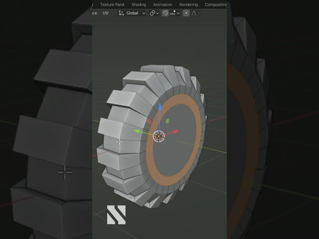 Blender tip#64 How would you model this? #blenderforbegginer #tips