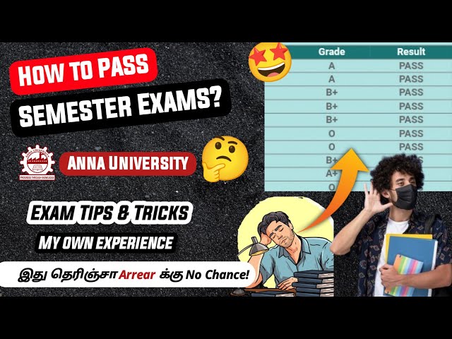 How to PASS Engineering Semester Exam | Anna University Exams | Exam Tips & Tricks in Tamil