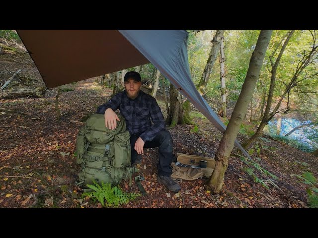 A Night in the Woods Bushcraft camp with New Gear