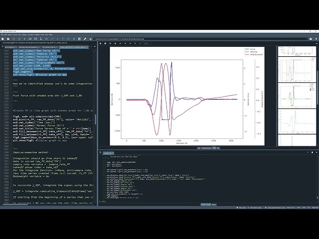 Force Plate and IMU Vertical Jump Python Tutorial