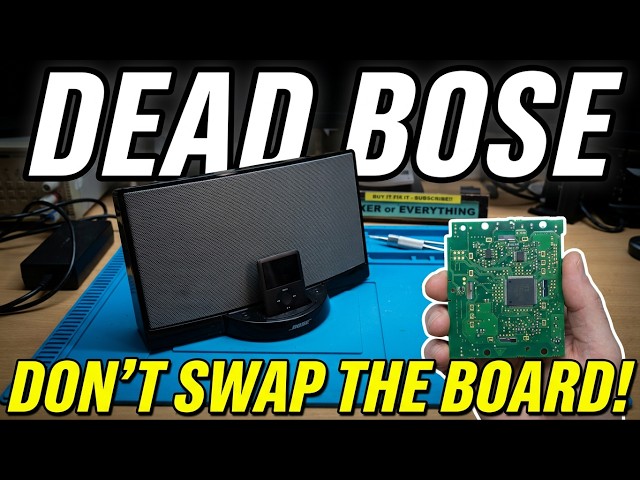 This DSP Board Was Dead | The True Fix! |Bose SoundDock Repair!