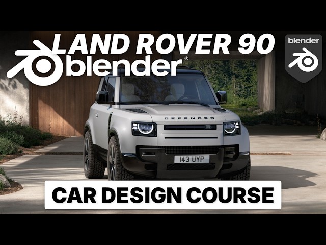 How to Model A SUV in Blender - LAND ROVER DEFENDER 90! Tutorial Part 1!