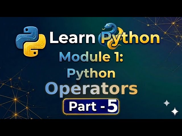 Learn Python Operators Part 5 #pythontutorial #operators