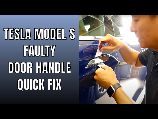 Faulty Tesla Model S Door Handle Quick Fix | Tesla Tom