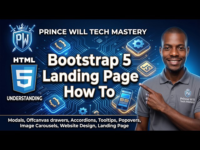 Bootstrap 5 Saas Production Landing Page Step By Step With AI