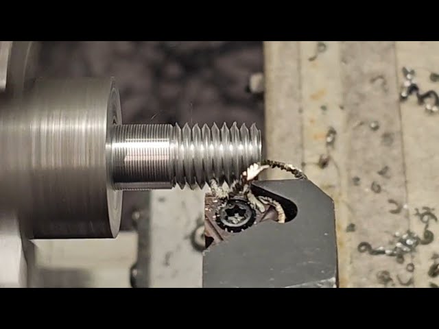 Learning how to thread on the Techno Isel lathe