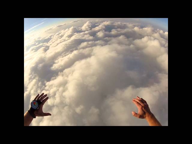 Diving through the clouds 