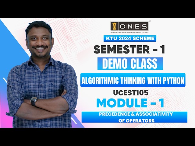 S1 KTU 2024 SCHEME | ALGORITHMIC THINKING WITH PYTHON | MODULE 1 | PROGRAMMING LANGUAGES | DEMO