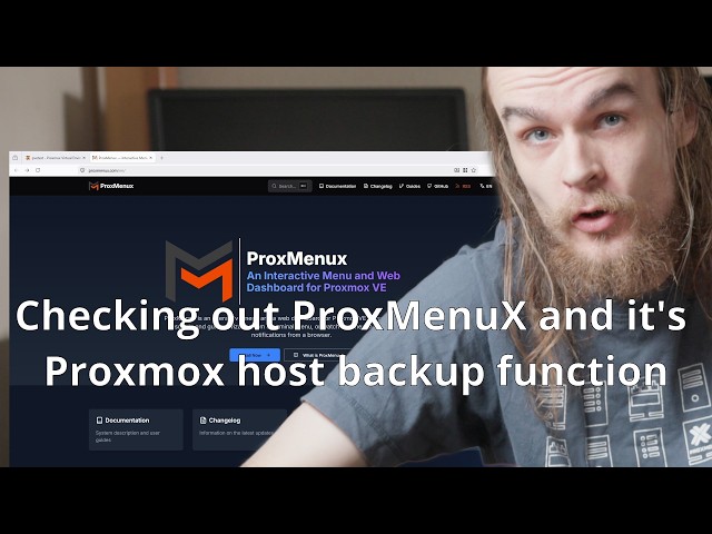 Checking out ProxMenuX and its Proxmox Host Backup