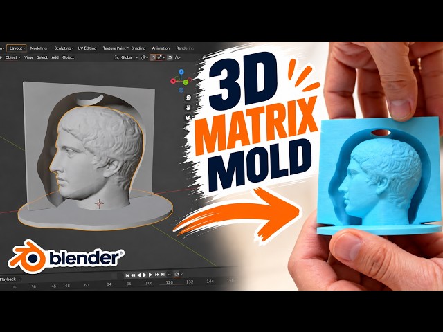 Matrix Mold Blender Tutorial – How to Make 3D Printable Molds for Silicone Casting
