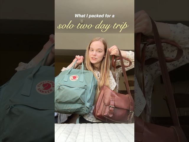 What I Pack for a Solo Trip (in England)