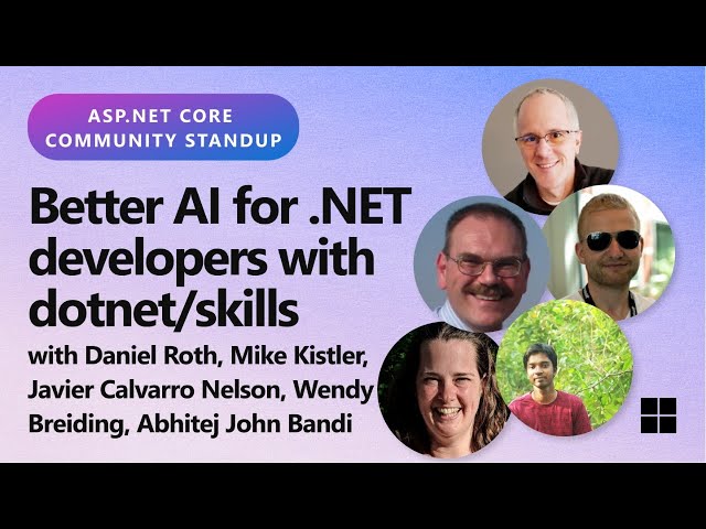 ASP.NET Community Standup: Better AI for .NET developers with dotnet/skills