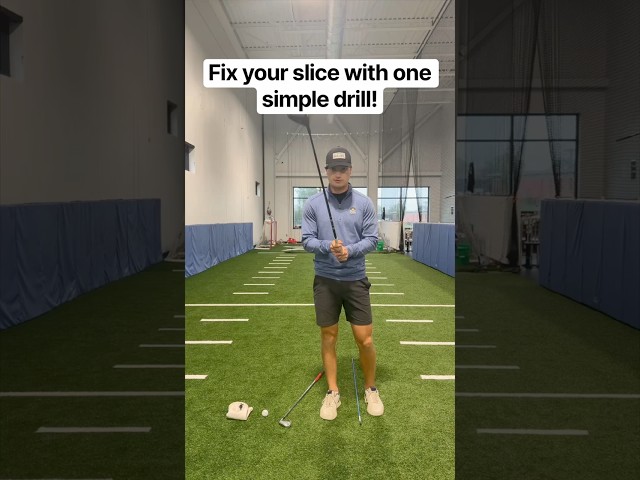 Fix your driver slice with one simple drill! #golfcoach