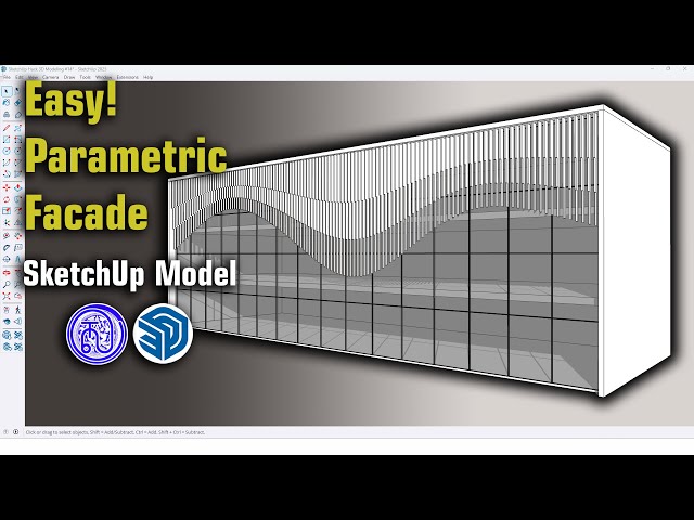 Parametric Facade Design in SketchUp | Wave-Like Surfaces with Curviloft